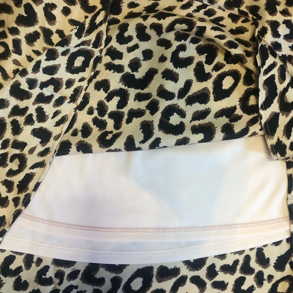 Leopard print midi satin skirt - Picture 7 of 9